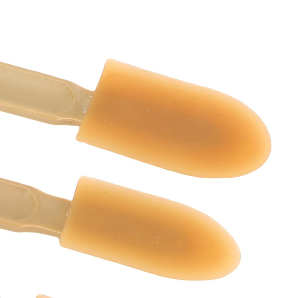 8 Pcs Grout Sealant Spatula Spreader Reusable PU Tips Grout Caulk Finishing Tool 4 Sizes for Kitchen Pantry Bathroom Yellow
