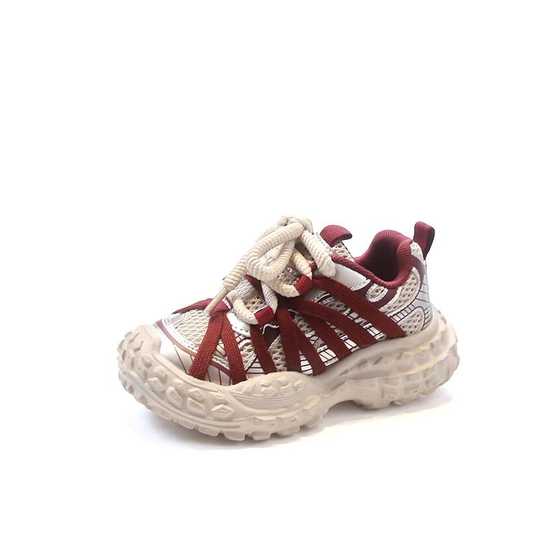 Kinder Sneaker für Mädchen Rutschfeste Kinder Klobige Laufschuhe Mode Vielseitig Lässig Jungen Schul Basketballschuhe Dicke Sohle