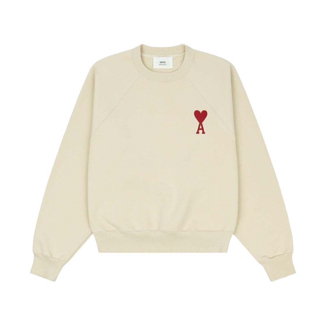 Amiparis Fw22 Pulover cu Broderie Inimă Mânecă Lungă Hanorac Hanorac Bărbați Off-White SPEUSW022747-150 XXL white