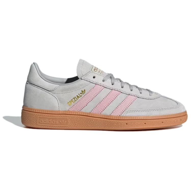 adidas Handball Spezial Grey Clear Pink (Womens) Women Sneakers Grey-Two Gold-Metalic JR3083