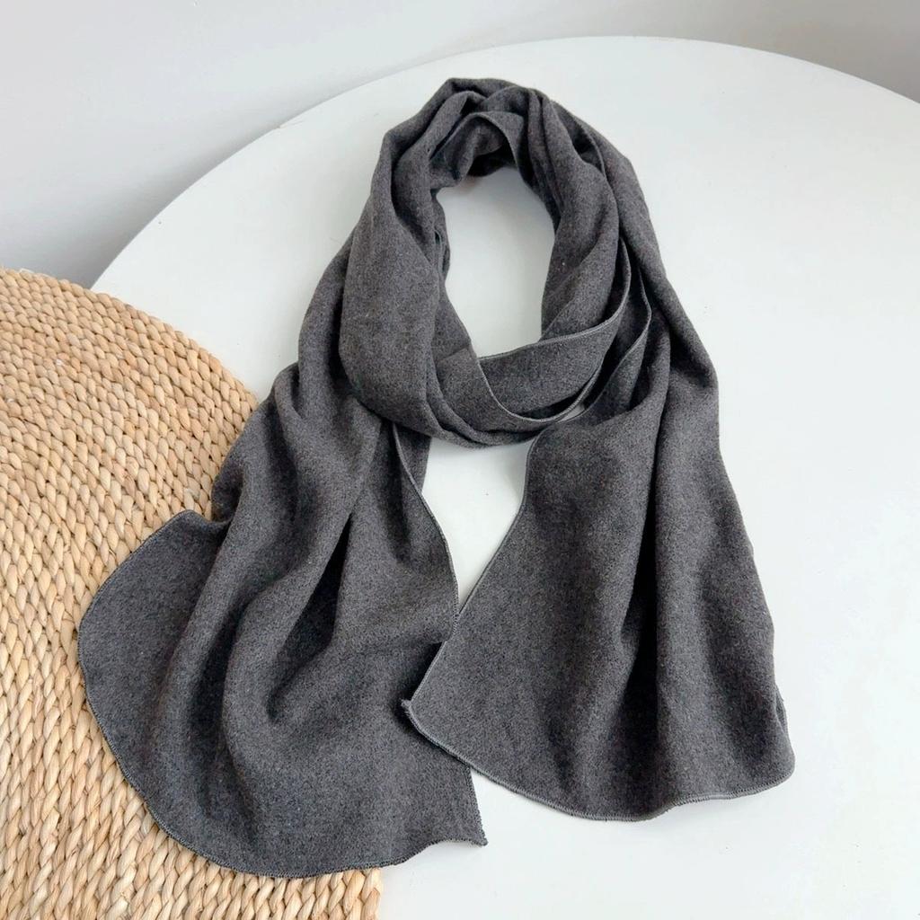 Faux Cashmere Scarf For Women Fashion Warm Autumn And Winter Neck Warmer Versatile Solid Color Long Scraves
