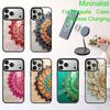 Artistic Flowers HD Printed  Phone Case For iPhone17,16,15,14,13 Plus,Pro Max Magnetic For Magsafe Wireless Charging