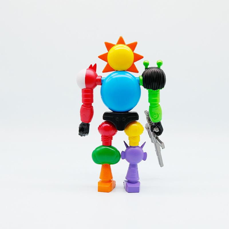17cm Sprunki Figurine  Sprunki Simon Pinki Vineria  Oren Durples Model Joint Handle Movable Assembly Game Robot Model Ornament
