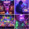 60W LED Black Lights, Waterproof Blacklight Flood Light with Plug for Glow Party Large Space, Outdoor, Halloween, Bedroom, Stage Lighting, 2 Pack