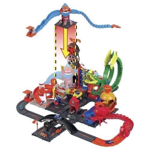 Coffret - Hot Wheels - Attaque du Gorille Gary - 1 voiture et 1 station service - A partir de 3 ans - Mixte