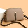 Elegant PU Leather Crossbody Bag with Adjustable Strap and Front Clasp for Daily and Office Use
