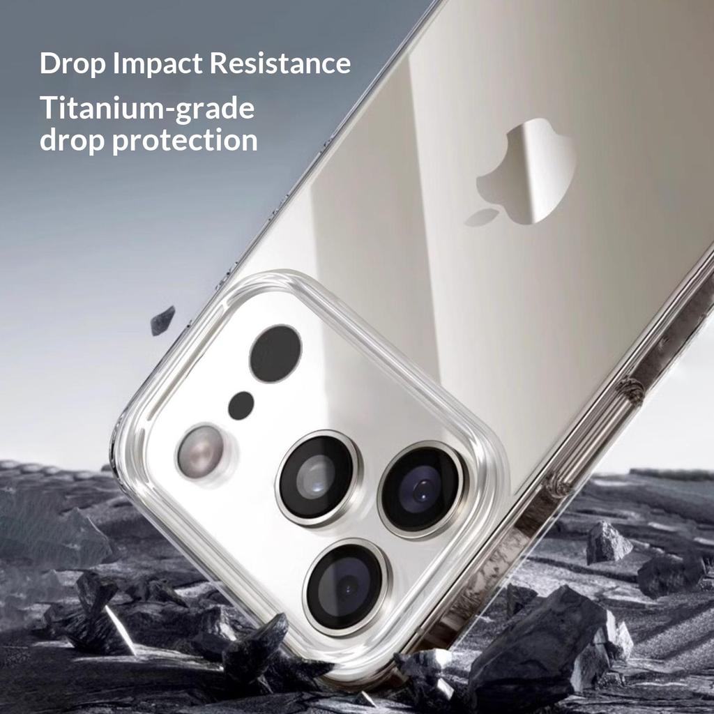 For iPhone 17 Pro Max Case 2.0mm Clear TPU Phone Case with AI Camera Button