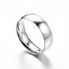 Stainless Steel & Titanium Steel Couple Rings - 4mm, 6mm, and 8mm Ball Arc Design