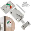 Latch Indicating Lock Zinc Alloy Vacant Occupied Bathroom Privacy Locks  Indicator Bolt Vacant/Engaged Bathroom WC Restroom Toil