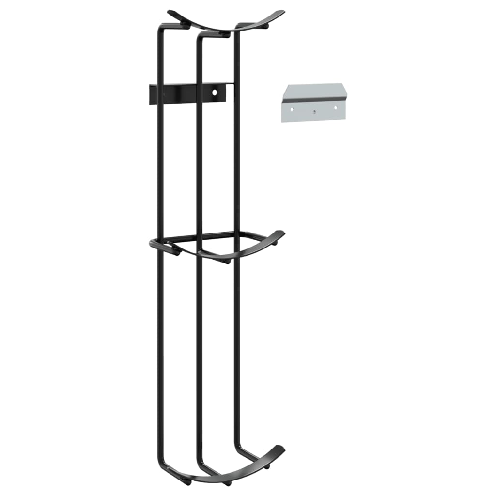 Vidaxl Obstacle Stands, For Mounting On a Barrel, 2 Pcs, Black