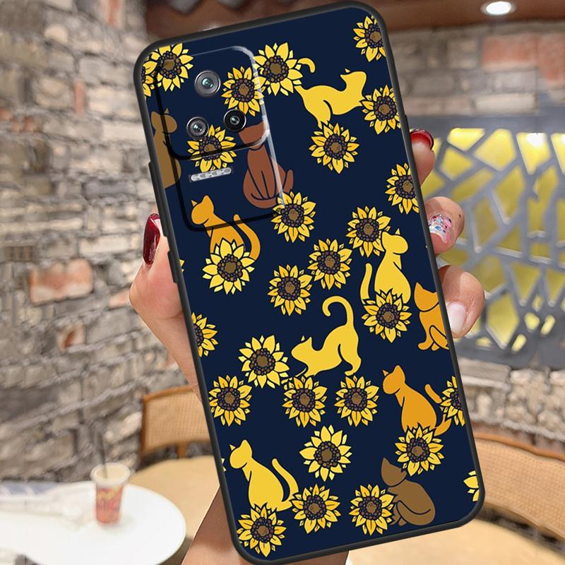 Beautiful Yellow Sunflower For POCO F5 C40 F3 X4 F4 GT M4 M5 X3 X5 Pro Case For Xiaomi 12T Pro 11T 11 12 Lite 13 Ultra