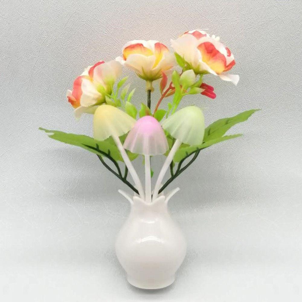 Handmade LED Mushroom Night Lights Colorful Little Night Light Pomegranate Bottle Floral Lamp