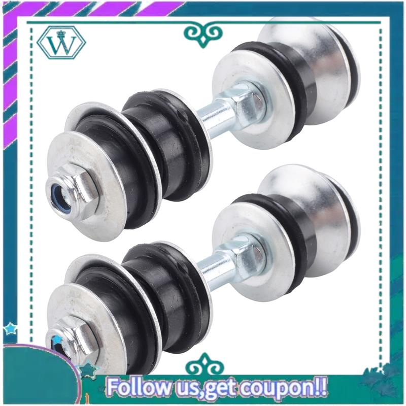 AA92-2Pcs Car Stabilizer Link Kit Sway Bar Drop Links Set For Toyota Yaris Verso Vitz 1999-2005 48819-52010 BlackSilver
