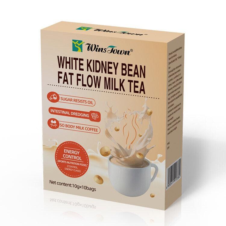

Winstown White Kidney Bean Fat Flow Milk Tea Slim Burn Fat 10 пакетиков/коробка 10 bags/box
