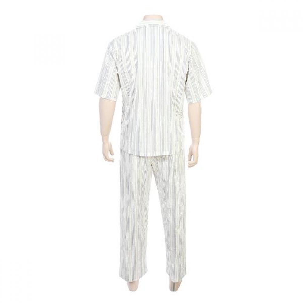 Barbara Blue Stripe Men S Pajama Set amp4569S