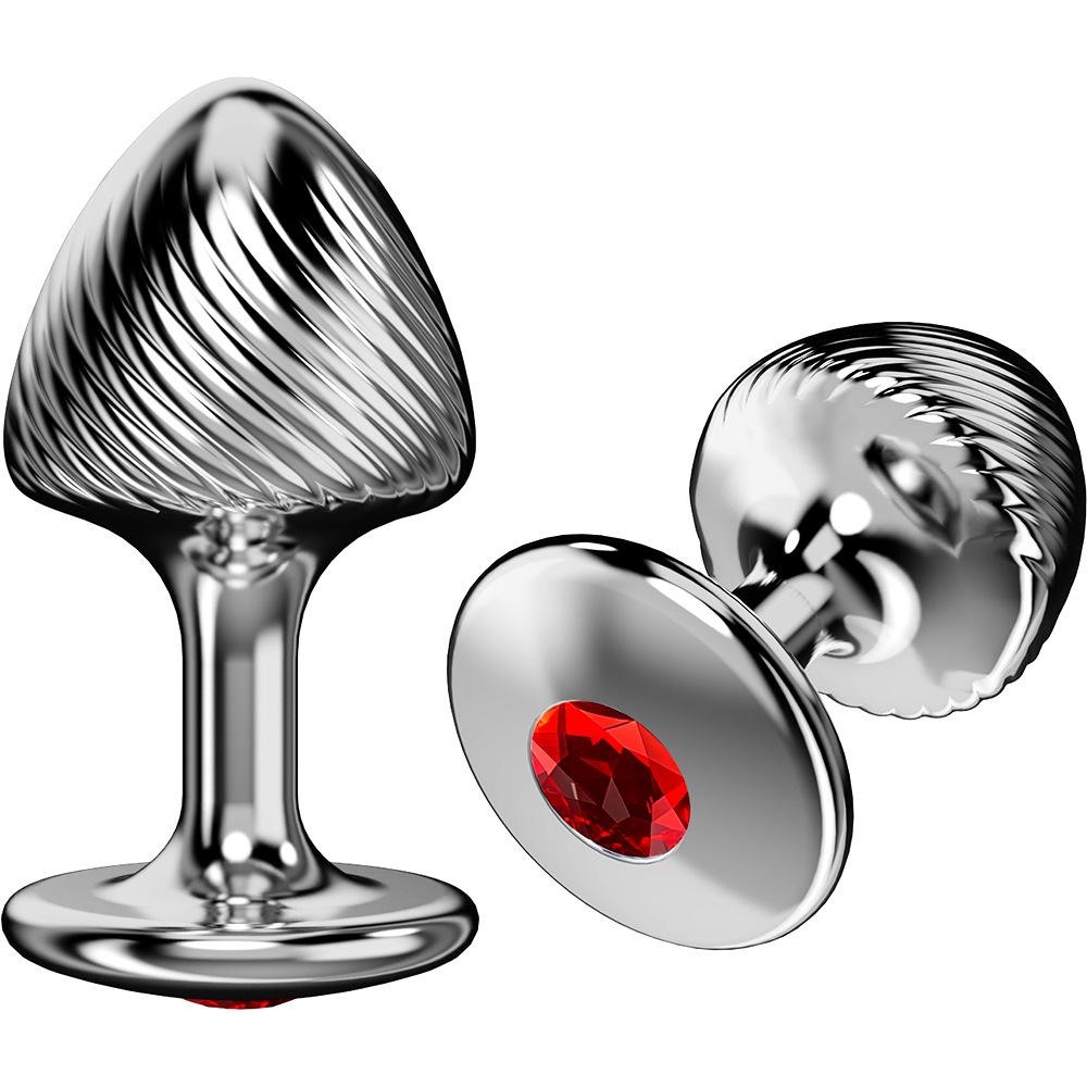 Mushroom Shape Metal Anal Plug Training Toy