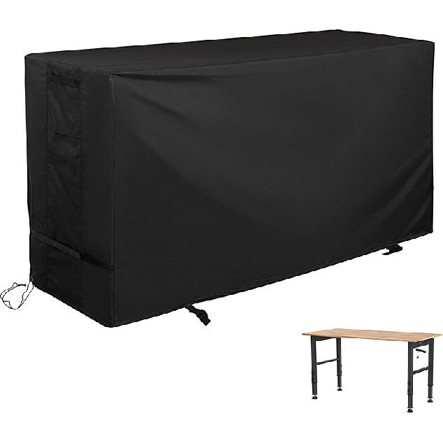 Pizza Oven Table Cover for BBQMall Pizza Oven Table Cart, Outdoor Grill Cart Cover for GRILL FORCE Pizza Oven Stand, Protective Cover for Pizza