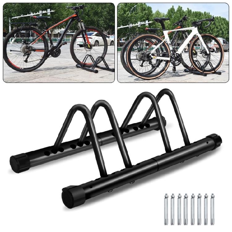 Bicycles Storage Organizers Two Bikes Floor Stand Replacement Bike Parking Rack Compacts Garage Bike Rack Enduring