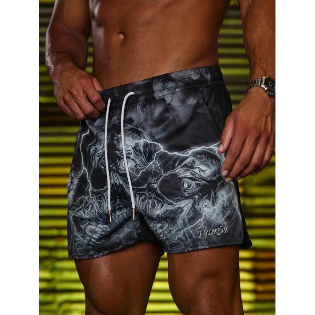 Men Running Shorts Quick-drying Outdoor Training Fitness Sportswear Summer American Basketball Sports Pants