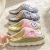 Double color lamb wool cotton slippers warm, non-slip and non-smelly feet women's cotton mop indoor home bedroom living cotton shoes