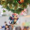 Cute Dragon Statue Ornaments Pendant Holiday Decoration Car Interior Decor String Beads