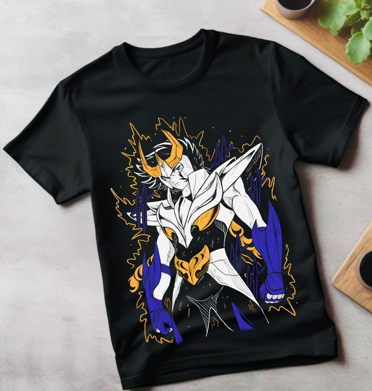 Kurogane Ikki T-Shirt Mens Womens Tees Top Saint Seiy knights of the zodiac manga shun shiryu Shirt S