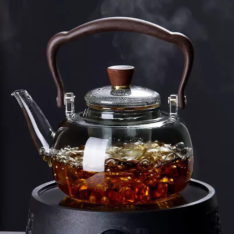 Mountain River High Borosilicate Glass Teapot