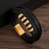 New Design Multilayer Hand Woven Genuine Leather Bracelets And Bracelets Men'S Alloy Fashion Bracelet Gifts