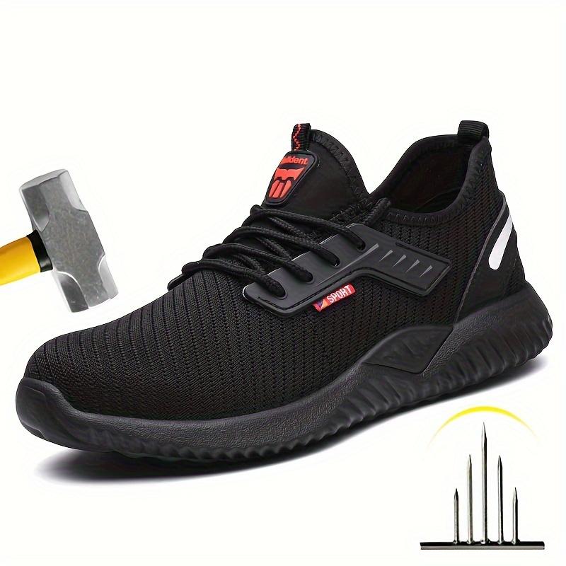 Safety Shoes Men With Steel Toe Cap Anti-smash Men Work Shoes Sneakers Light Puncture-Proof Indestructible Shoes 2026