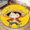 One Piece Monkey D Luffy Round Area Rug Carpet Rug For Living Room Bedroom Sofa Playroom Decor Nonslip Floor Mat