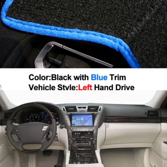 For Lexus LS460 LS460L LS600L LS460H LS600H 2006 - 2011 LHD RHD Car Auto Inner Dashboard Cover Dashmat Pad Carpet Dash 2