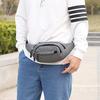 Men's Solid Color Simple Sports Chest Bag, Waist Bag, Multi-functional Sports Outdoor Leisure Shoulder Messenger Bag.