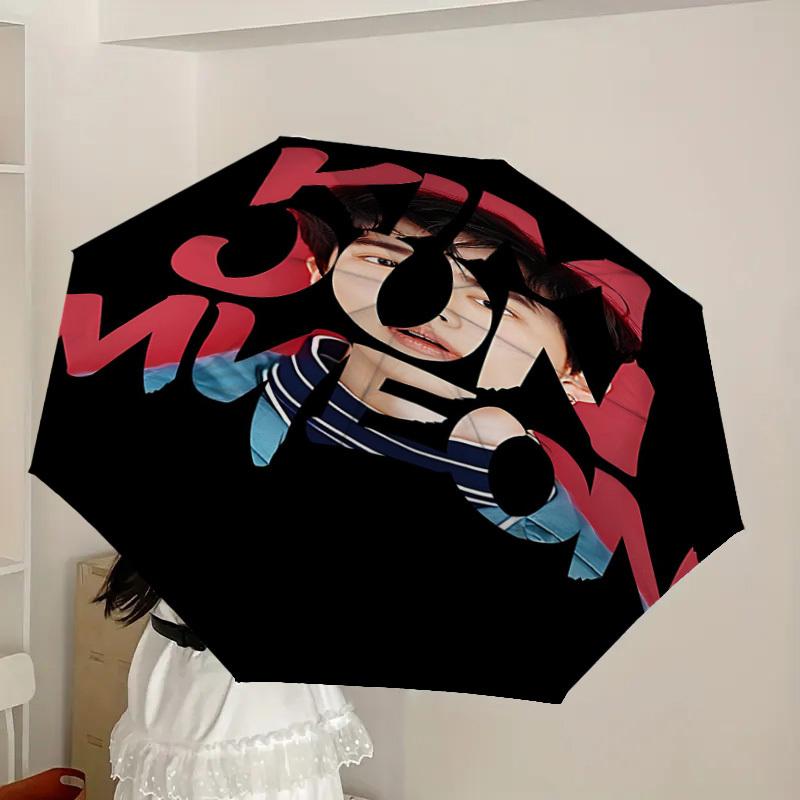 1 Stück SUHO EXO Automatischer Faltregenschirm - Kompaktes 8-Rippen-Design, Langlebiger Kunststoff & Eisen, Leicht für den Täglichen Gebrauch im Freien, a0929152