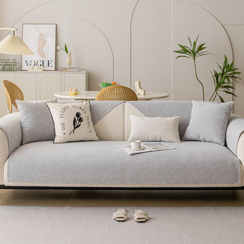 Light Luxury High-End Chenille Sofa Cushion Universal In All Seasons  New Seat Cushion Leather Sofa Cover Cloth Seat Cushion