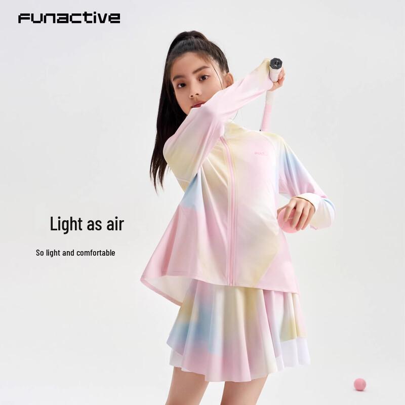 FUN ACTIVE Girls' Summer UV Protection Hooded Jacket