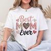 Mom Heart Leopard Plaid T-Shirt and Kids Shirt | Mom Ever Graphic Tee