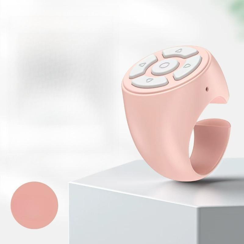

1 шт. Bluetooth кольцо-пульт дистанционного управления, артефакт для селфи для фаблета, пульт дистанционного управления камерой мобильного телефона розовый