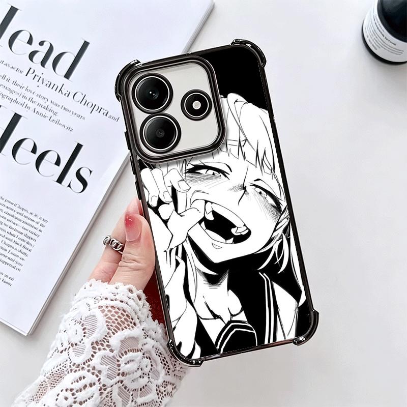 MHA My Hero Himiko Toga Soft Phone Case For Xiaomi Redmi Note 14 15 Pro Plus 13 12 11S 11T 5G 10 9S 9 Plating Anti-Fall Fundas