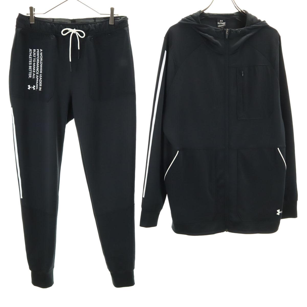 

UNDER ARMOUR Long sleeve hood jersey jacket Setup XL black Men s Used