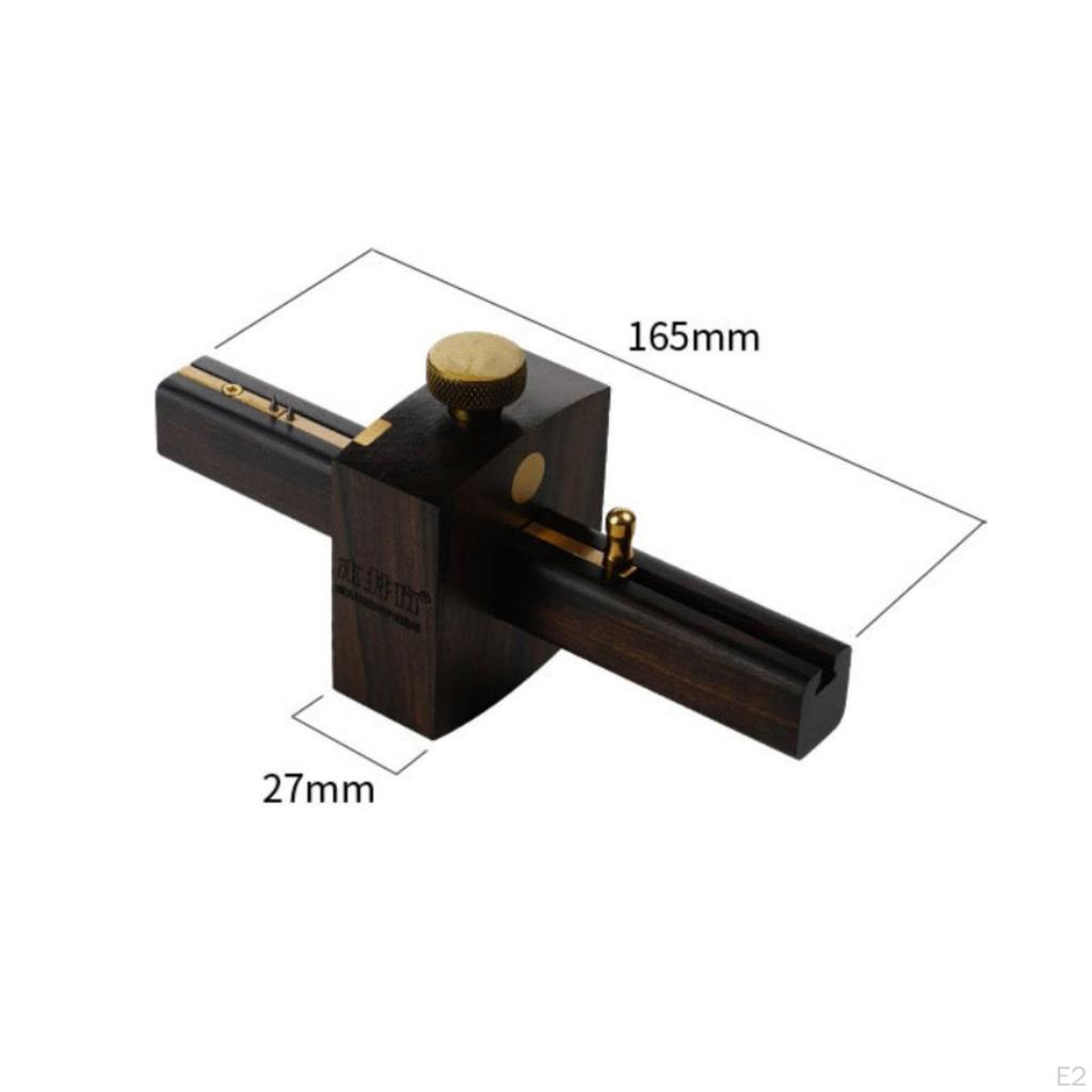 Screw Marking Gauge Brass Knob Wooden Build Wood Scribe Tool for Woodworkers,