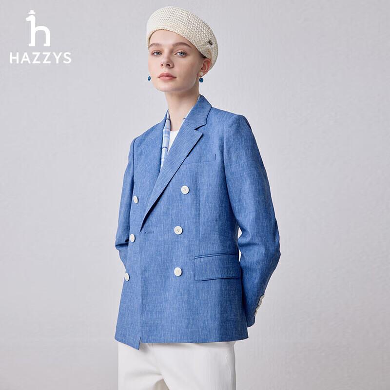 HAZZYS Women's Double-Breasted Blazer