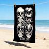 Personalisierter Name KISS Band Stilvolles Digitaldruck Strandtuch Schnelltrocknende Saugfähige Decke für Strand Pool Fitnessstudio Reisen