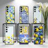 Mediterranean Lemon Fruit Art  Phone Case For Samsung Galaxy A73,A72,A71,A70,A53,A52,A51,Others Soft Black Cover