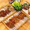 Rectangular Bamboo Serving Tray with Handles