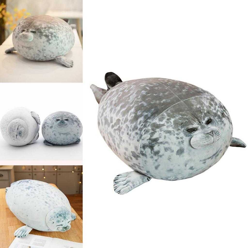 Large Chubby Blob Seal Plush Toy Animal Pillow Pet Soft And Cute Ocean Stuffed Doll Gift