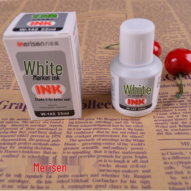 Wanniansheng 142 Oil-Based White Marker Refill Ink - 22ML белый