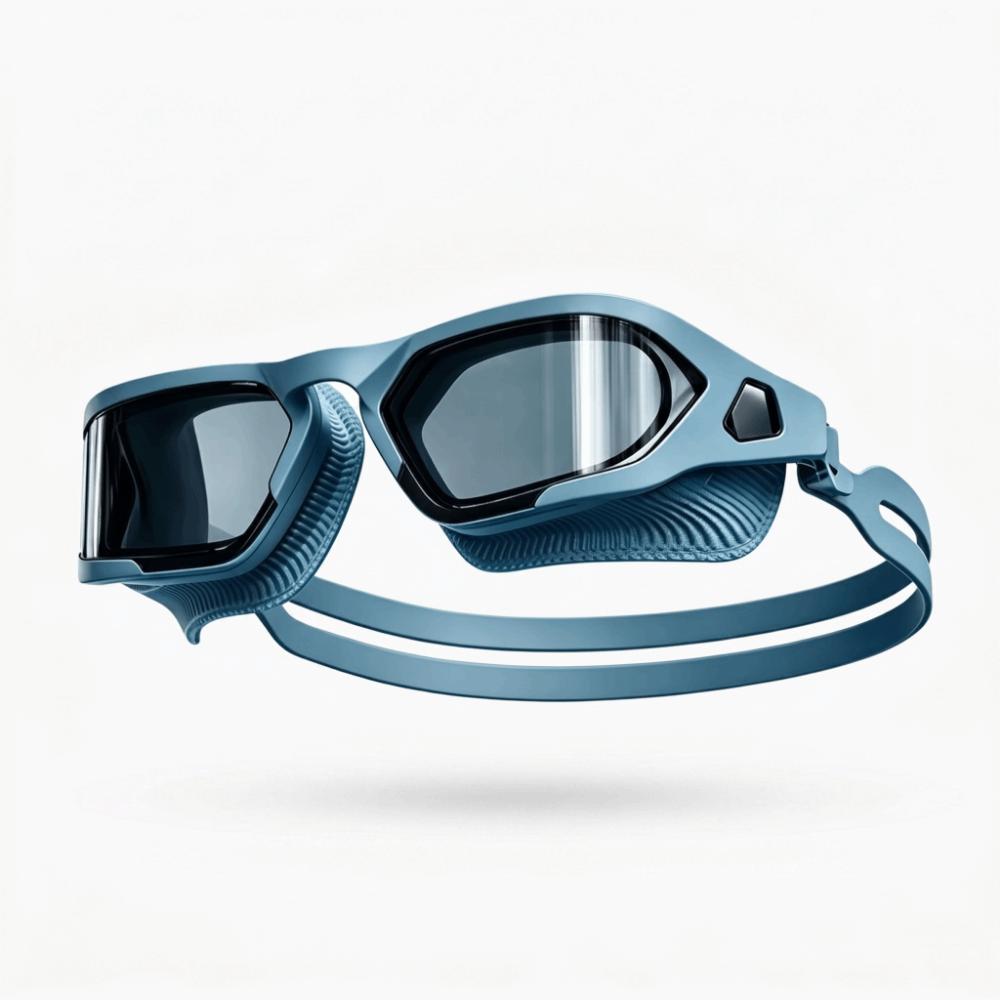 HD Wide View Swimming Goggles Shatter-resistant UV Protection Goggles  Water Sports синий