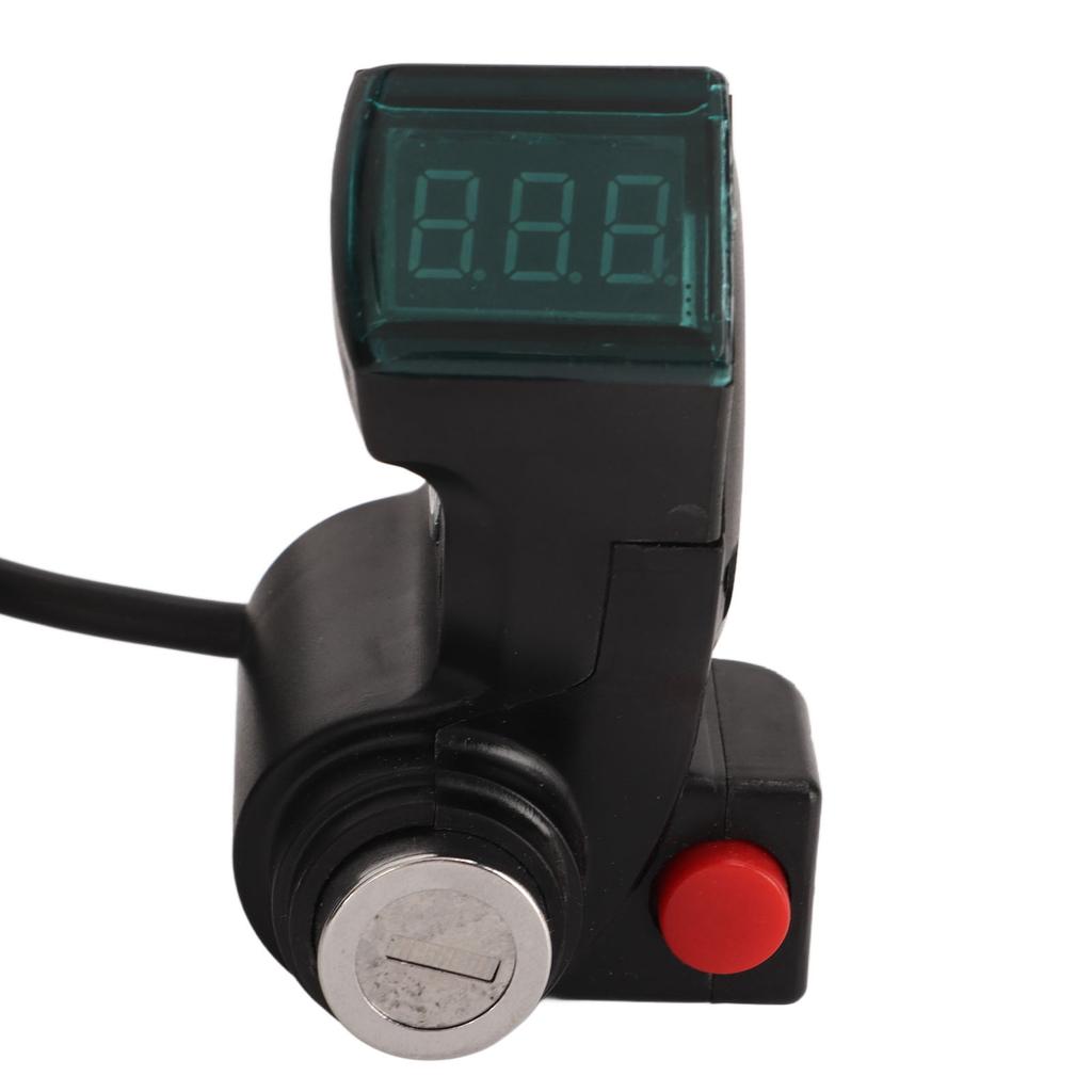 Electric Bike Twist Throttle ABS with Green Screen Lock Keys Electric Bike Throttle Grip For