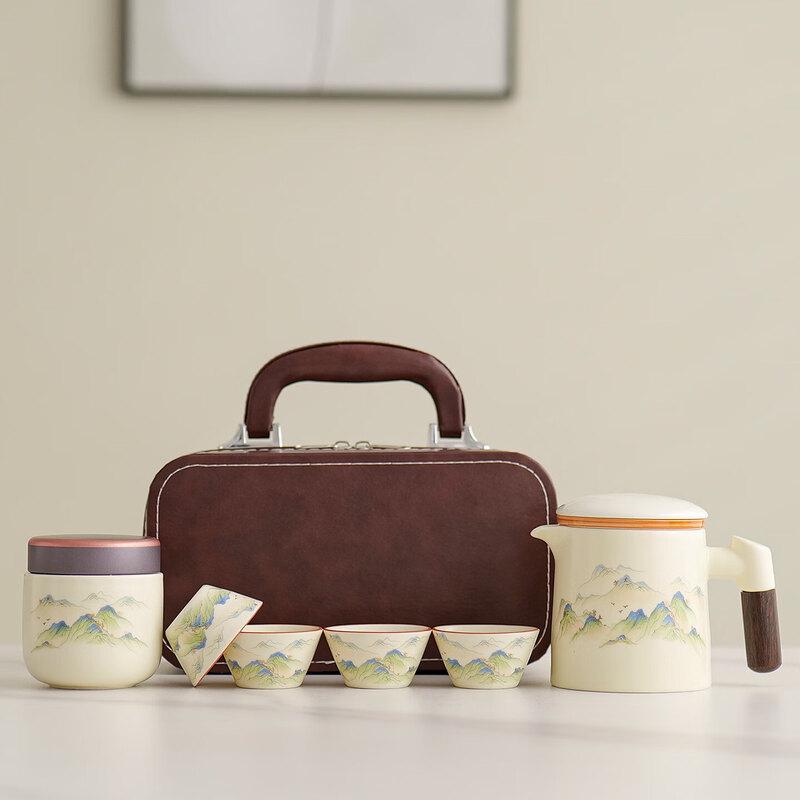 Sichun Portable Ceramic Travel Tea Set