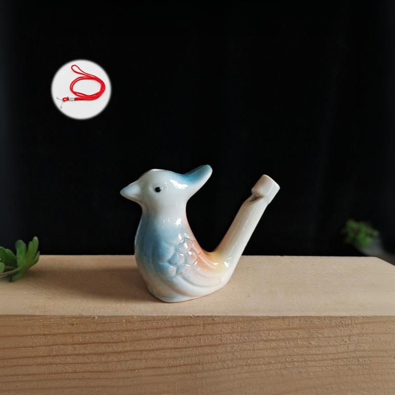 Ceramic Bird Water Whistle Hand Painted Colorful Animal Shape Water Bird Whistle Kids Musical Toy For Party Gift Souvenir